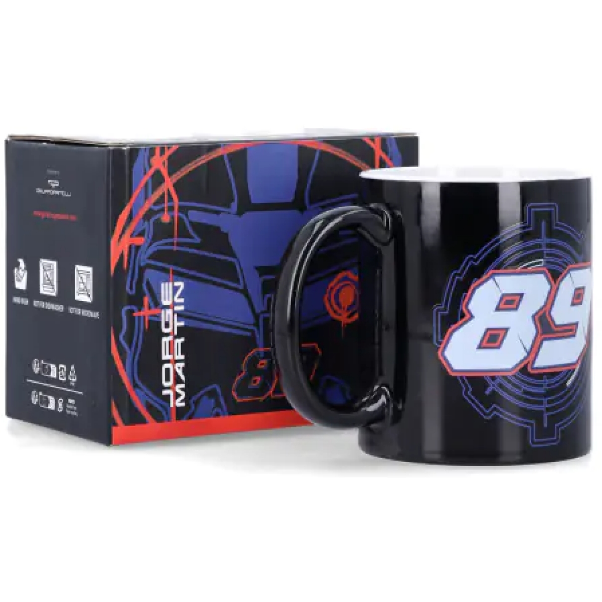 Tasse Pritelli Jorge Martin 89 Noir