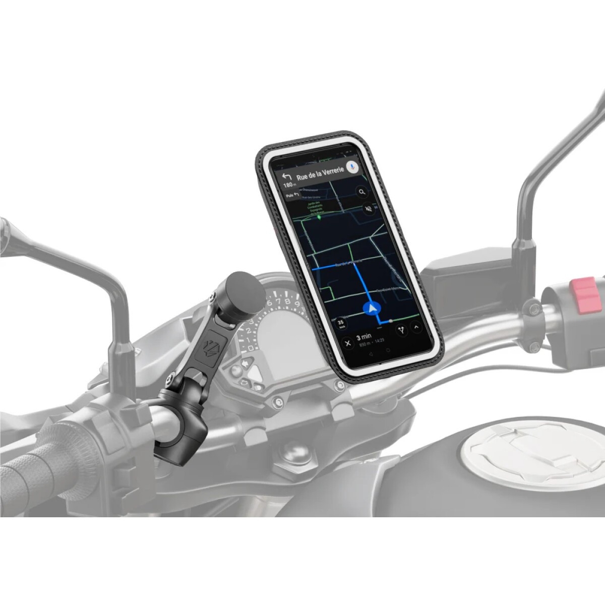 Support Smartphone Shapeheart Moto Pro Boost Magnétique Pour Guidon + Pochette