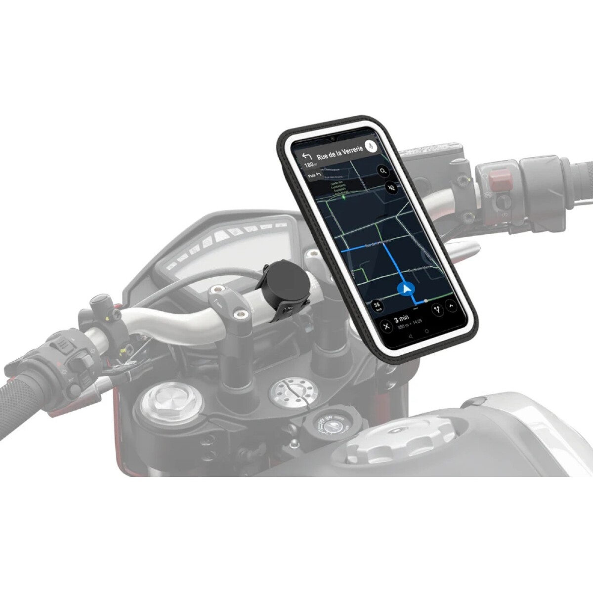 Support Smartphone Shapeheart Moto Magnétique Pour Guidon + Pochette