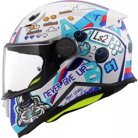 Casque Enfant Ls2 FF812 Kid Next Level Blanc