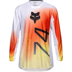 Maillot Cross Fox 180 Air Haze Blanc