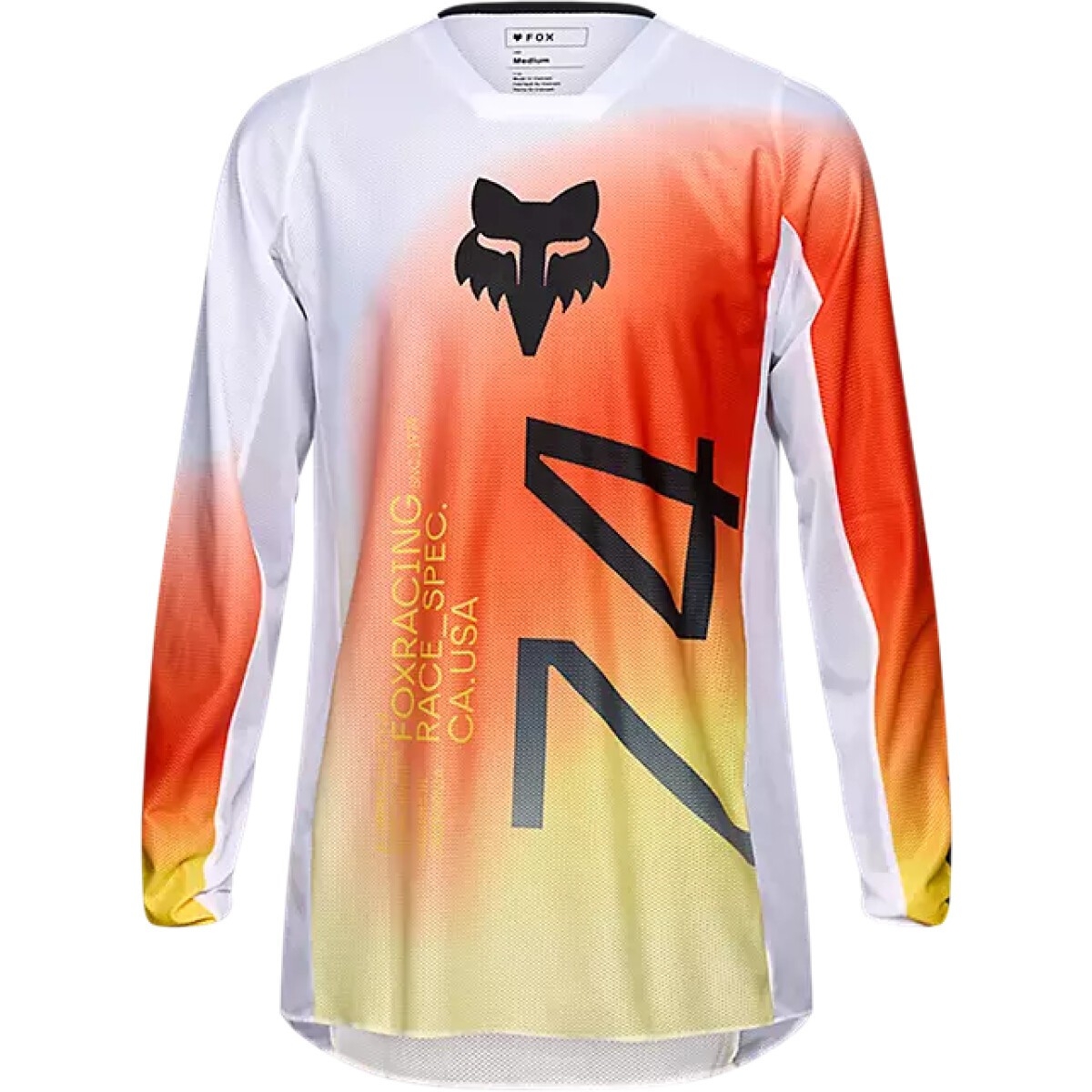 Maillot Cross Fox 180 Air Haze Blanc