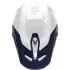 Casquette De Casque Cross Fox V3 Fade Blanc Bleu