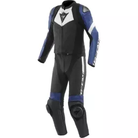 Combinaison 2 Pièces Dainese Avro 4 Noir Blanc Bleu
