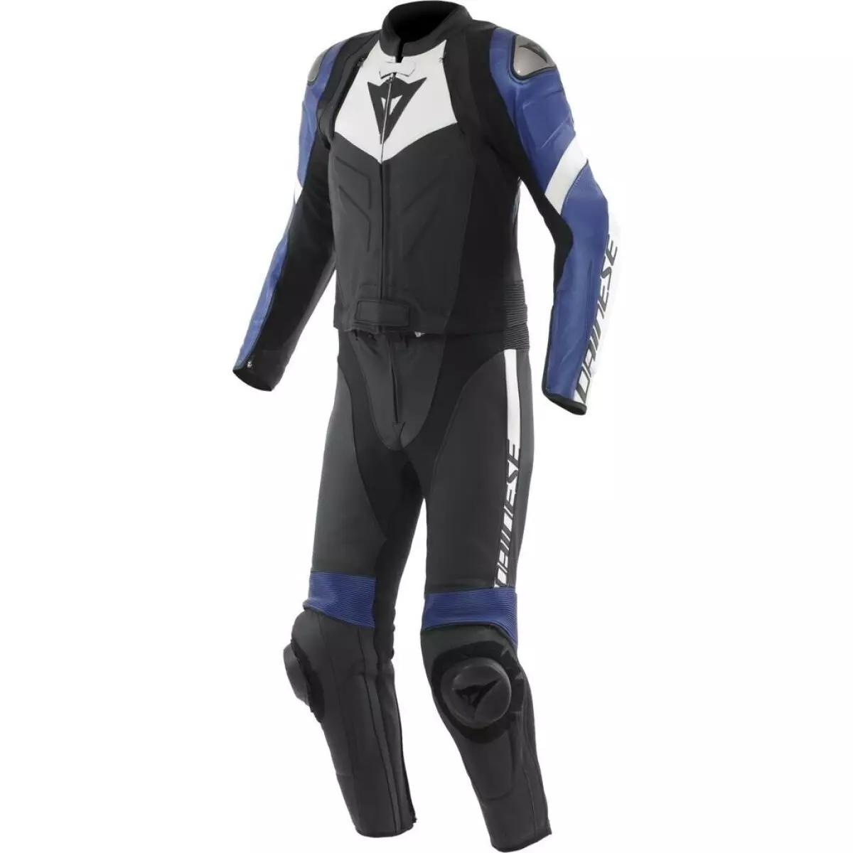 Combinaison 2 Pièces Dainese Avro 4 Noir Blanc Bleu