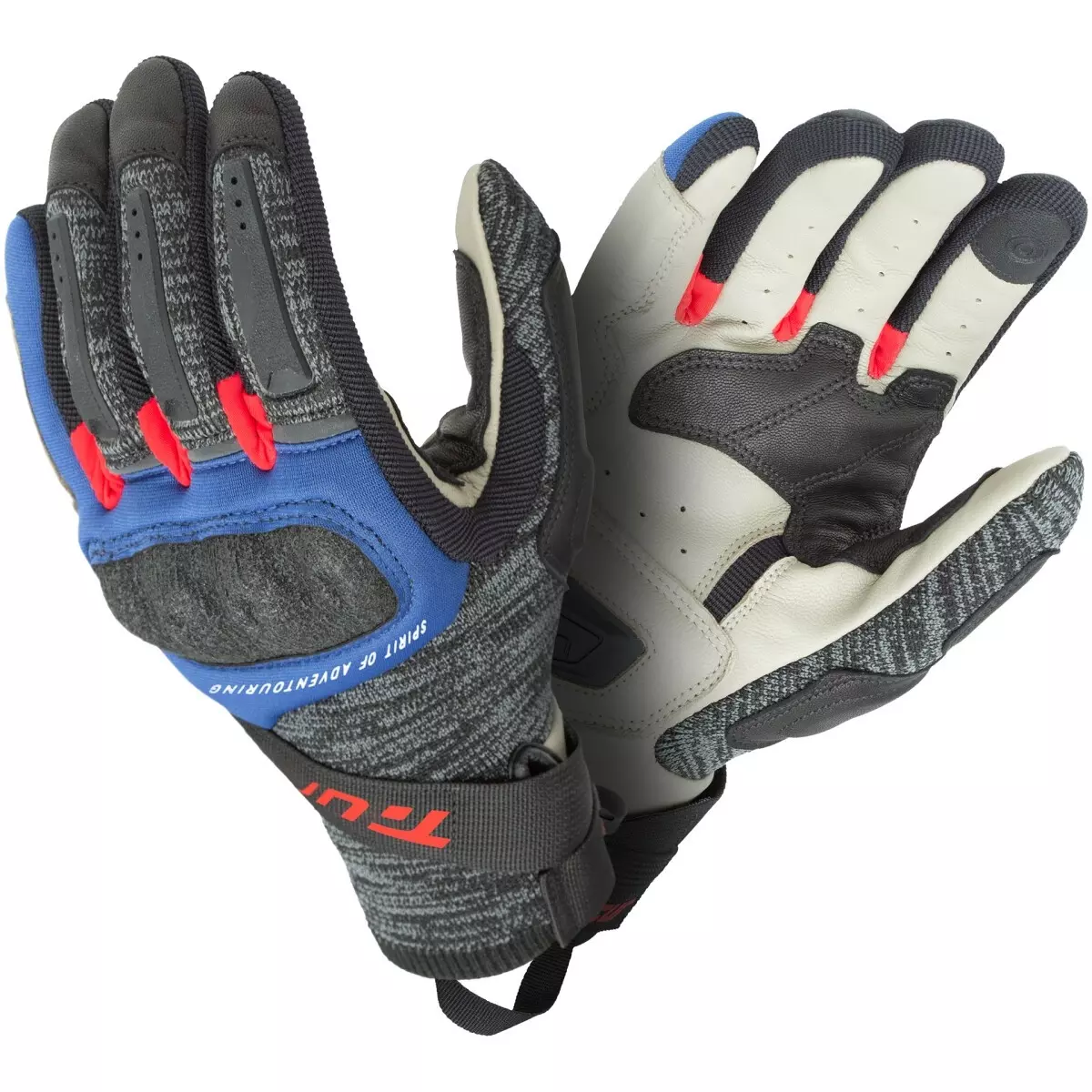 Gants T.Ur G-Knit Noir Bleu