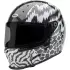 Casque Bell Eliminator Carbone Deathspray Blanc Noir Brillant