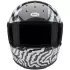 Casque Bell Eliminator Carbone Deathspray Blanc Noir Brillant