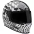 Casque Bell Eliminator Carbone Deathspray Blanc Noir Brillant