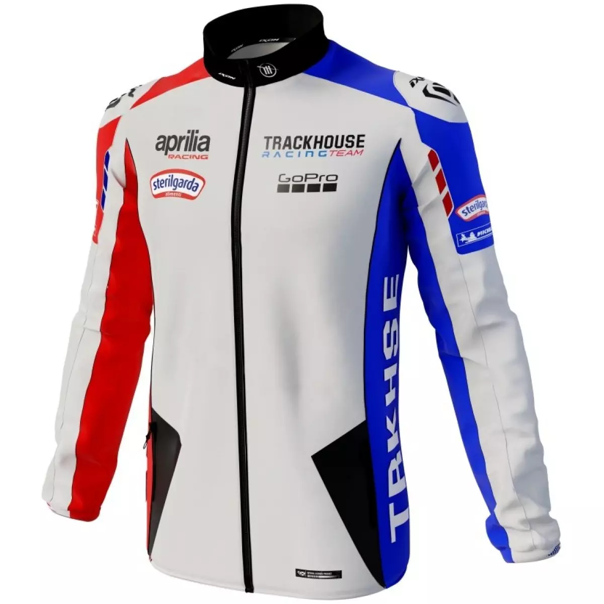 Sweat Zippé Ixon SW1 Th 24 Blanc Rouge Bleu