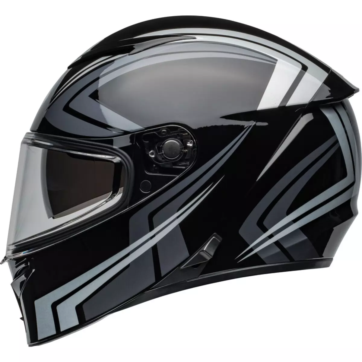 Casque Bell Lithium Jetstream Noir Argent Brillant