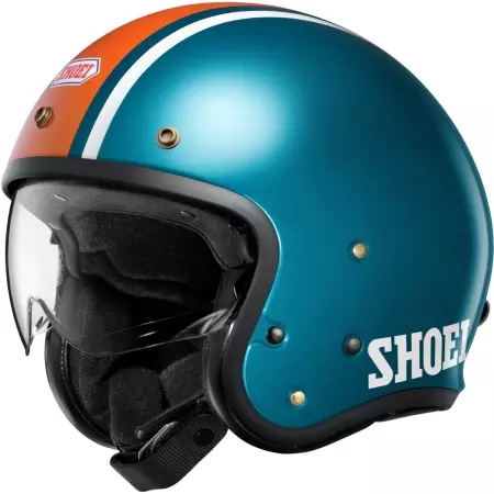 Casque Shoei J.O 2 Aventure TC-2 Bleu Orange