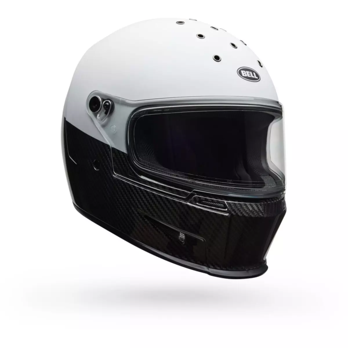 Casque Bell Eliminator Carbone Diverge Blanc Noir Brillant / Mat