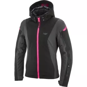 Blouson Femme Ixon Lady Burning Anthracite Noir Rose