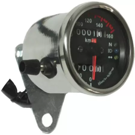 Compteur De Vitesse À Cable Chaft Vintage IN899 Chrome