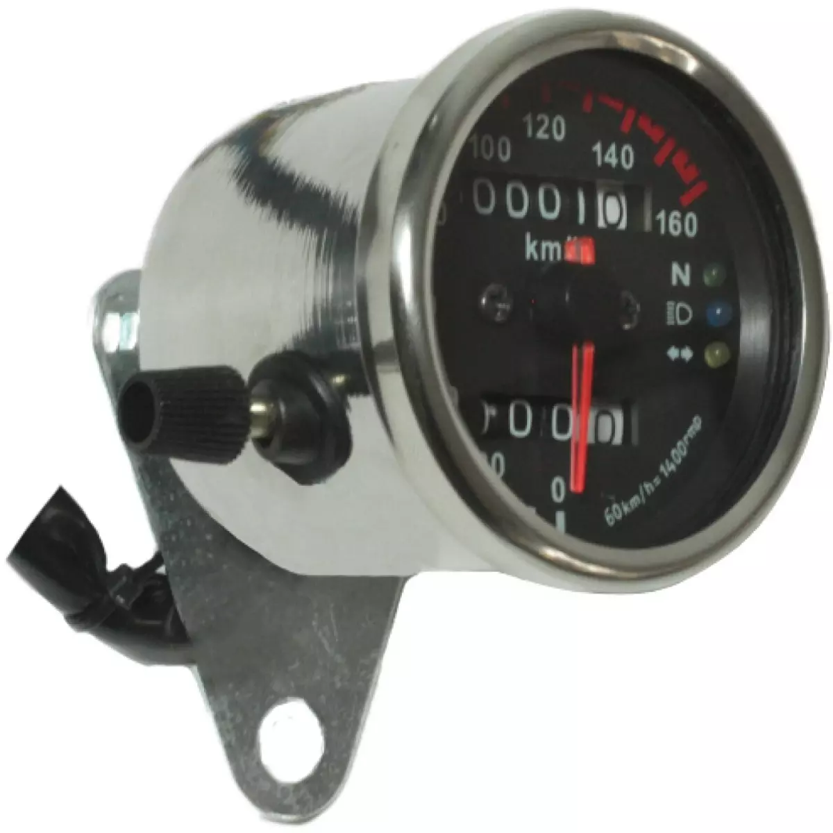 Compteur De Vitesse À Cable Chaft Vintage IN899 Chrome