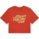 T-shirt Femme Fox Usa Baby Orange