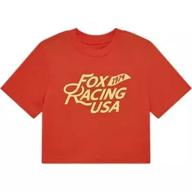 T-shirt Femme Fox Usa Baby Orange