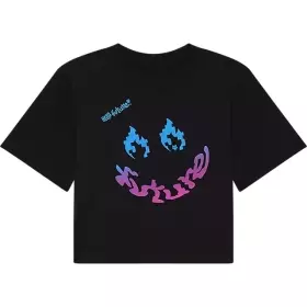 T-Shirt Femme Fox Hello Baby Noir