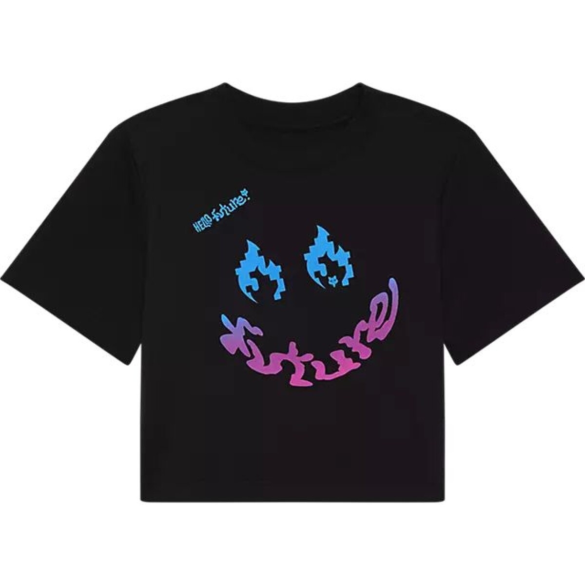 T-Shirt Femme Fox Hello Baby Noir