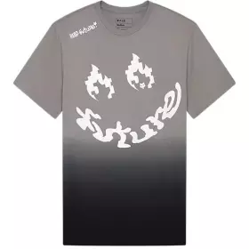 T-Shirt Fox Hello Gris Blanc