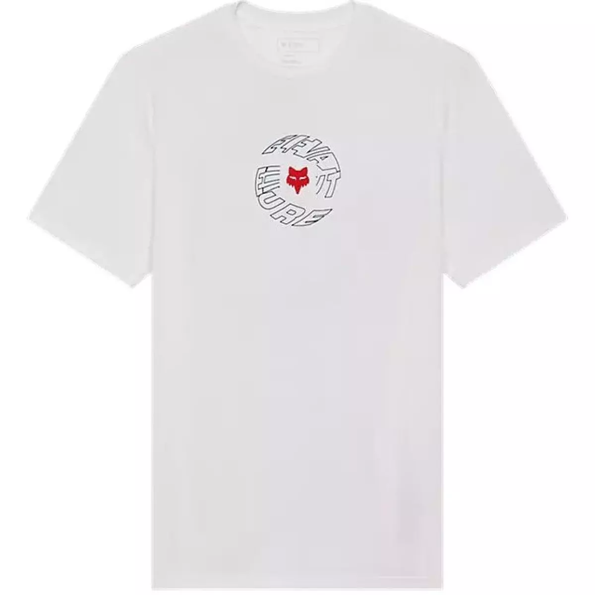 T-Shirt Fox Spiral Blanc