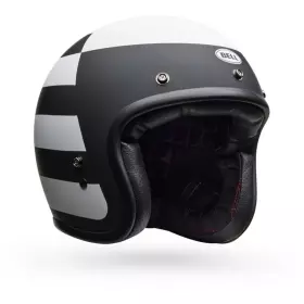 Casque Bell Custom 500 Parlor Noir Blan Mat