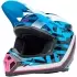 Casque Cross Bell MX-9 Mips Breakdance Bleu Rose Brillant