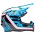 Casque Cross Bell MX-9 Mips Breakdance Bleu Rose Brillant