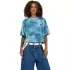 T-Shirt Femme Fox AOP Oversized Crop Tech Vintage Wash