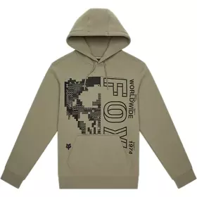 Sweat Fox Image Skull Fleece Po Vert