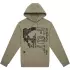 Sweat Fox Image Skull Fleece Po Vert