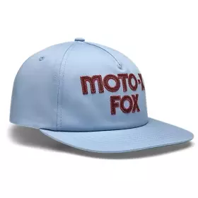 Casquette Fox Moto X Ajustable Bleu Cachemire