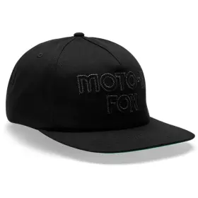 Casquette Fox Moto X Ajustable Noir