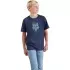 T Shirt Enfant Fox Bark SS Bleu Midnight
