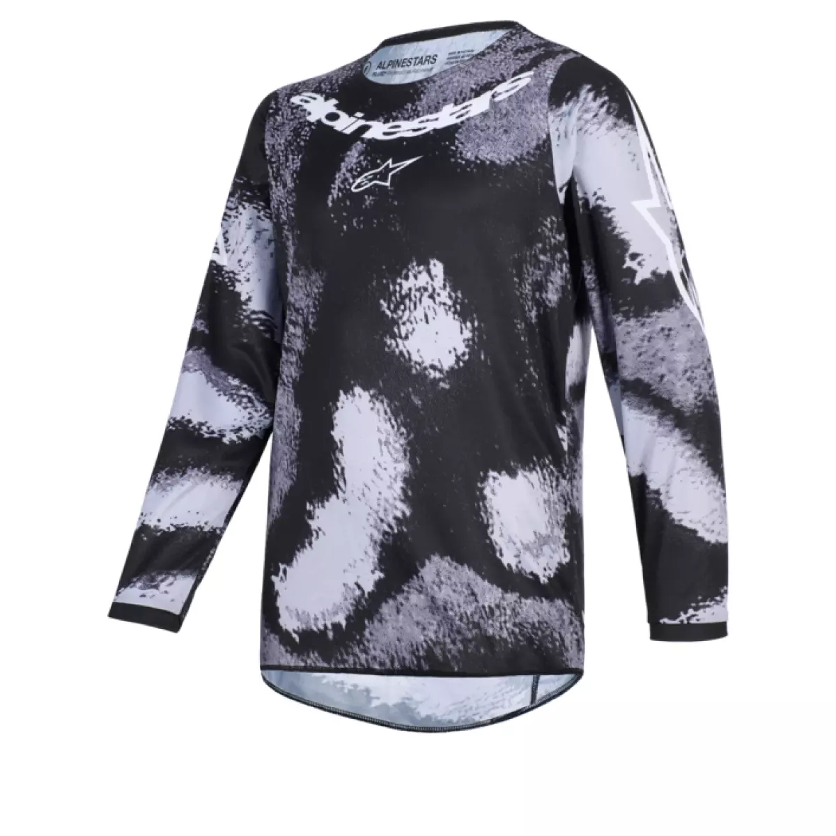 Maillot Cross Enfant Alpinestars Fluid Lahnd Gris Camouflage