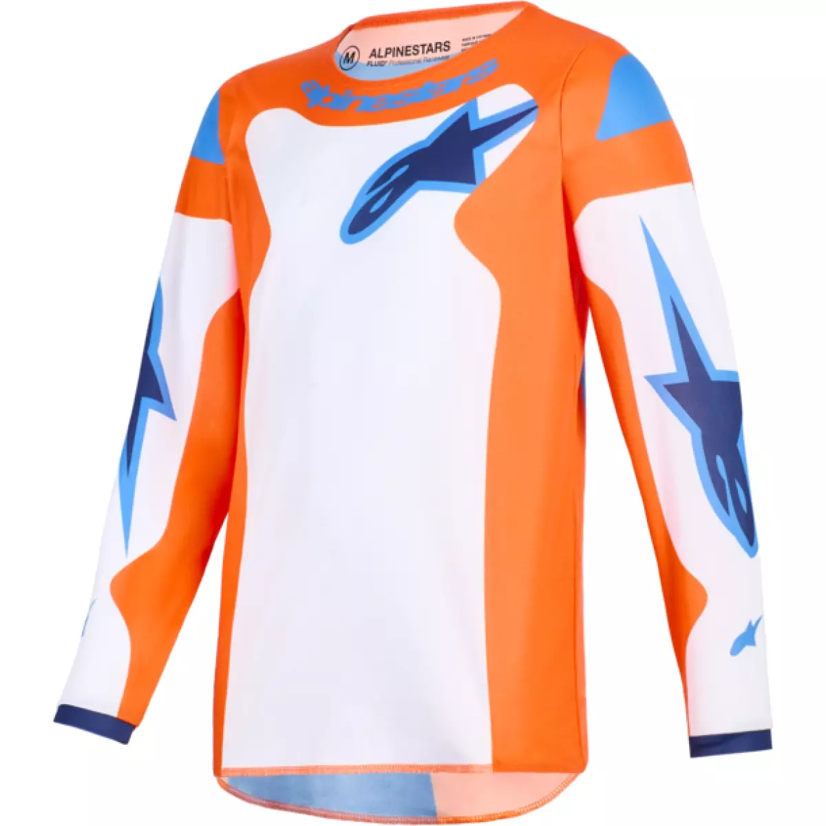 Maillot Cross Enfant Alpinestars Fluid Grid Orange Bleu