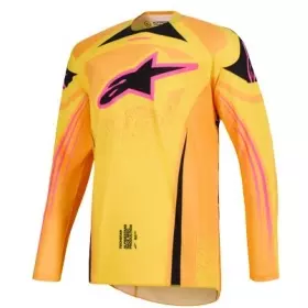 Maillot Cross Alpinestars Techstar Nomur Orange Jaune Rose