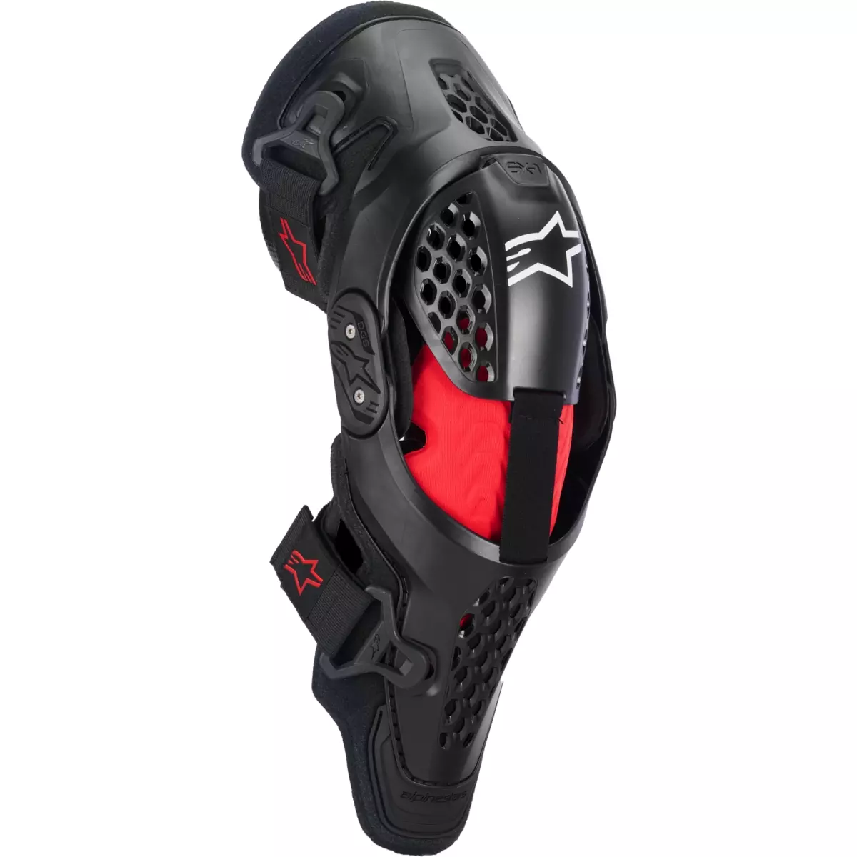 Genouillères Alpinestars SX-1 Plasma Noir Rouge Gris