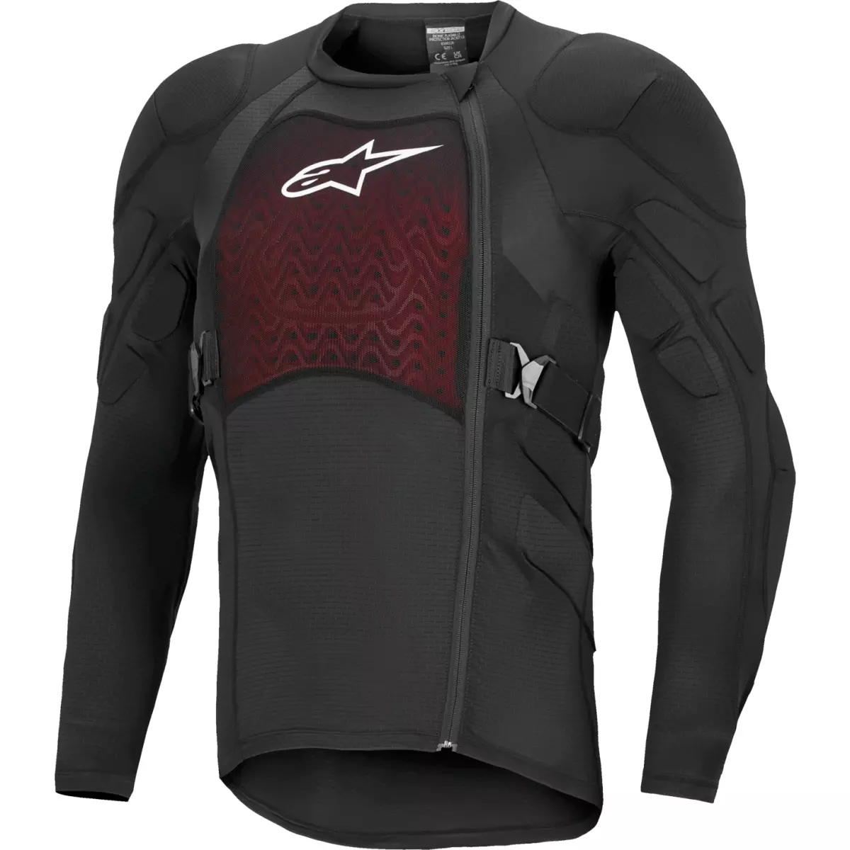 Gilet De Protection Cross Alpinestars Bionic Plasma LT Manches Longues Noir Blanc