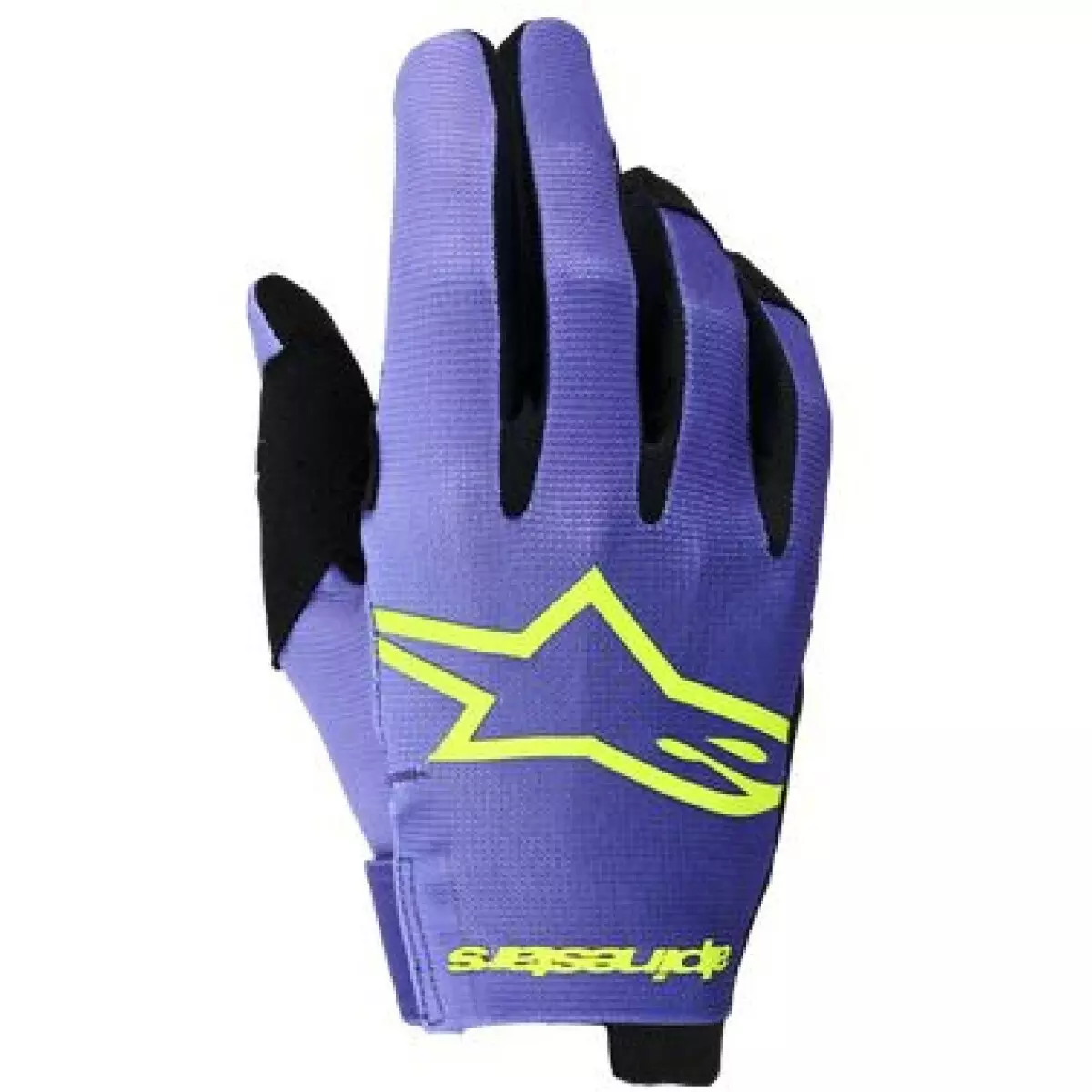 Gants Cross Alpinestars Radar Violet Jaune Fluo