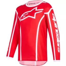 Maillot Cross Enfant Alpinestars Fluid Apex Rouge Blanc