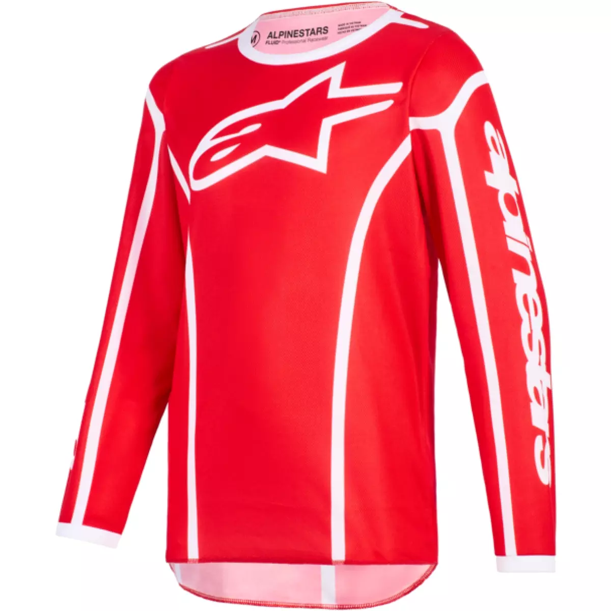 Maillot Cross Enfant Alpinestars Fluid Apex Rouge Blanc