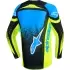 Maillot Cross Enfant Alpinestars Supertech Nomur Bleu Marine Jaune Fluo