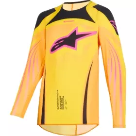 Maillot Cross Enfant Alpinestars Supertech Orange Jaune Rose