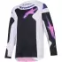 Maillot Cross Enfant Alpinestars Fluid Grid Noir Gris Clair Violet