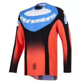 Maillot Cross Alpinestars Techstar Knif Orange Noir Bleu