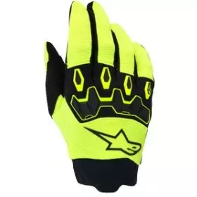 Gants Cross Enfant Alpinestars Full Bore V2 Jaune Fluo Noir