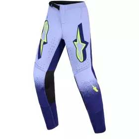 Pantalon Cross Alpinestars Supertech Scenz Violet Jaune Fluo