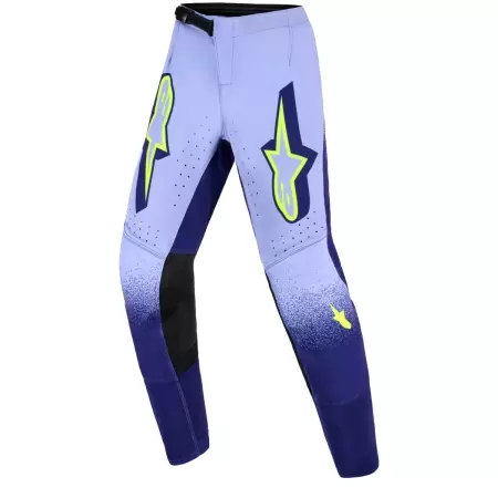 Pantalon Cross Alpinestars Supertech Scenz Violet Jaune Fluo
